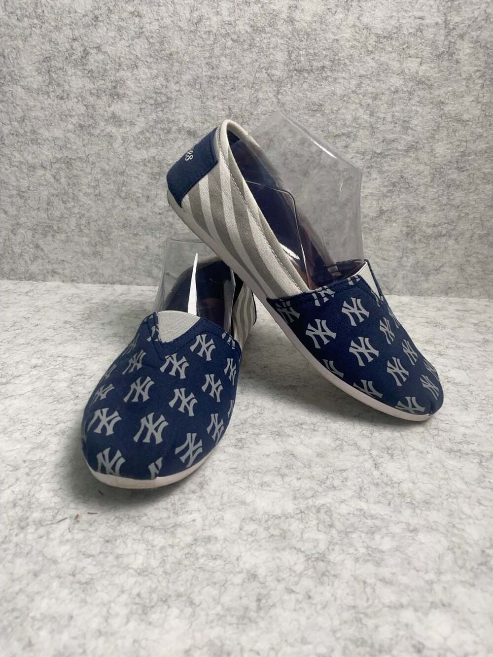 New York Yankees MLB Team Beans Slip-On Canvas Shoes Size L
